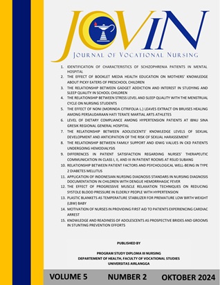 Journal of Vocational Nursing (JoViN) - Vol. 5 No. 2 (2024)