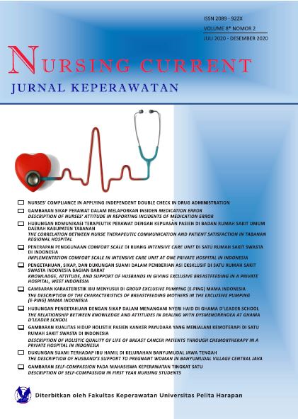 Nursing Current Journal Vol 8, No 2 (2020)