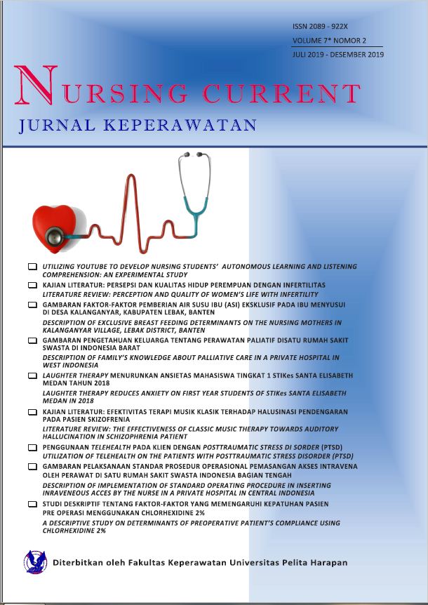 Nursing Current Journal Vol 7, No 2 (2019)