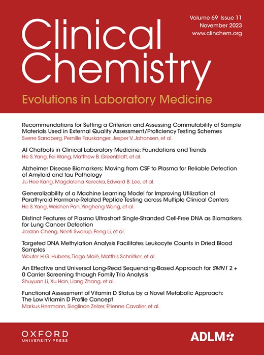 Clinical Chemistry (Association for Diagnostics & Laboratory Medicine) -  Volume 69, Issue 11 November 2023
