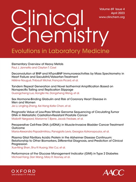Clinical Chemistry (Association for Diagnostics & Laboratory Medicine) - Volume 69, Issue 4 April 2023