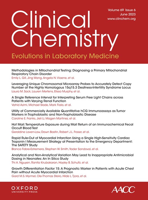 Clinical Chemistry (Association for Diagnostics & Laboratory Medicine) - Volume 69, Issue 6 June 2023