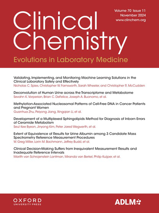 Clinical Chemistry (Association for Diagnostics & Laboratory Medicine) - Volume 70, Issue 11 November 2024