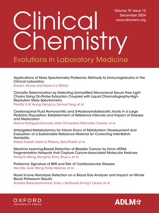 Clinical Chemistry (Association for Diagnostics & Laboratory Medicine) - Volume 71, Issue 1 January 2025