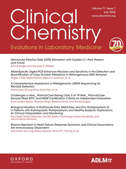 Clinical Chemistry (Association for Diagnostics & Laboratory Medicine) - Volume 71, Issue 7 July 2025