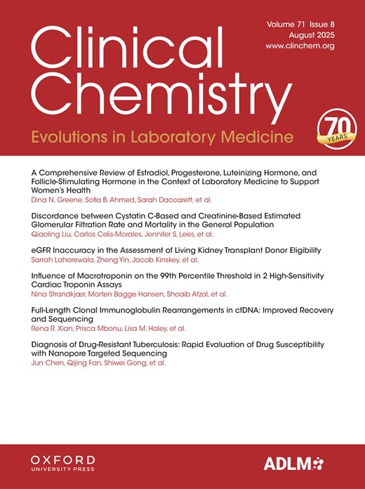Clinical Chemistry (Association for Diagnostics & Laboratory Medicine) - Volume 71, Issue 8 August 2025