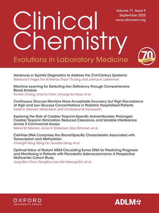 Clinical Chemistry (Association for Diagnostics & Laboratory Medicine) - Volume 71, Issue 9 September 2025