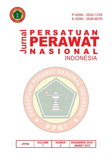 Jurnal Persatuan Perawat Nasional Indonesia - Vol. 1. No. 3 2016   (Desember 2016 - Maret 2017)