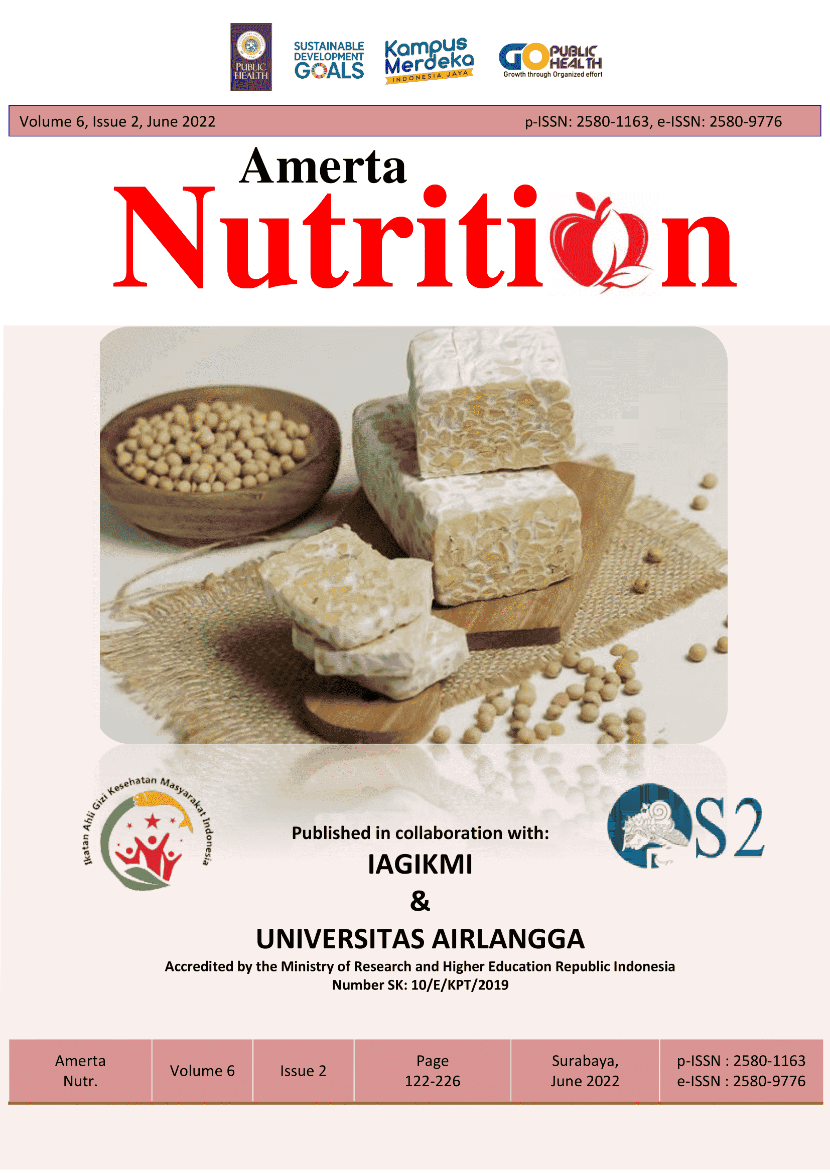 Amerta Nutrition - Vol. 6 No. 2 (2022)