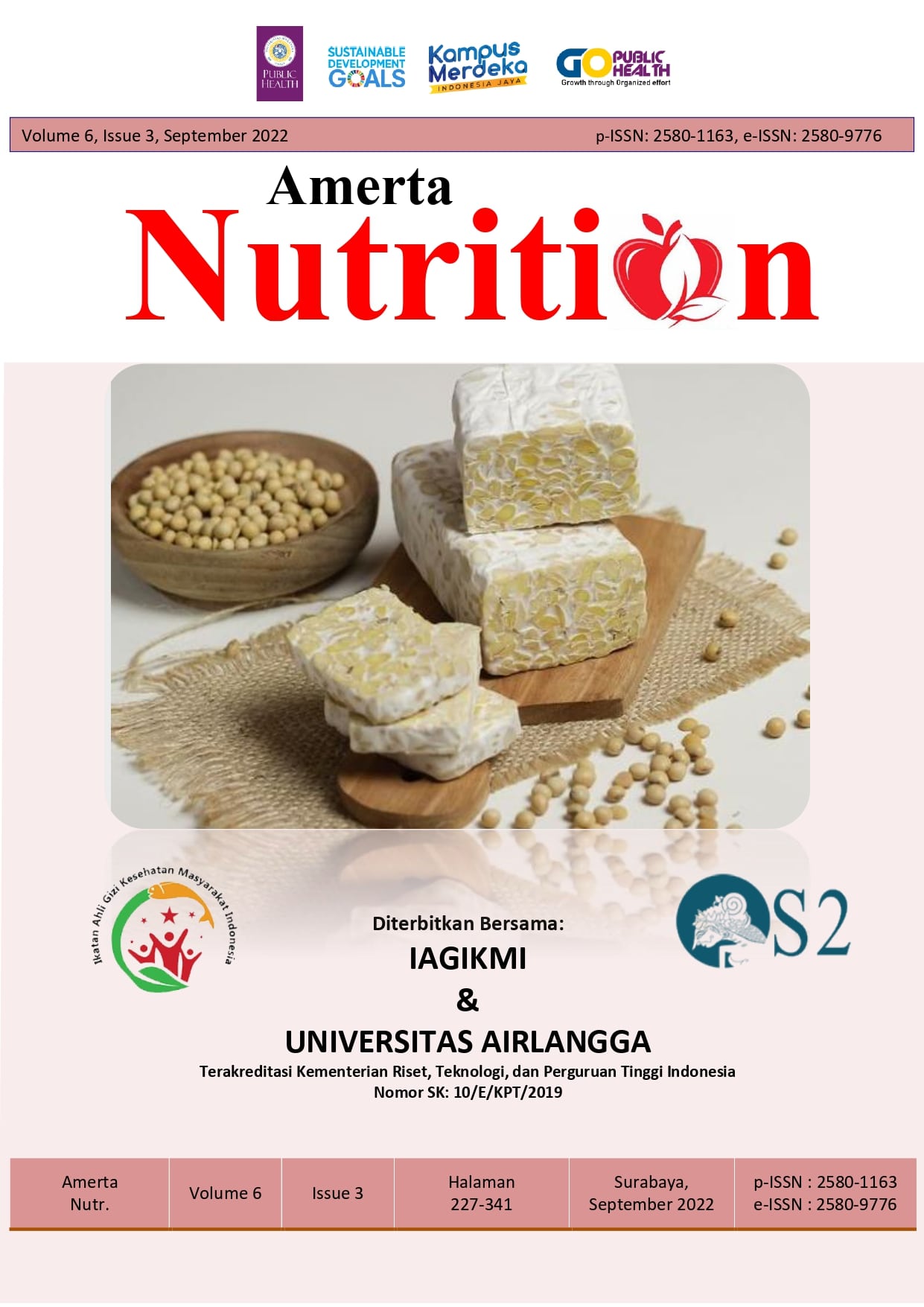 Amerta Nutrition - Vol. 6 No. 3 (2022)
