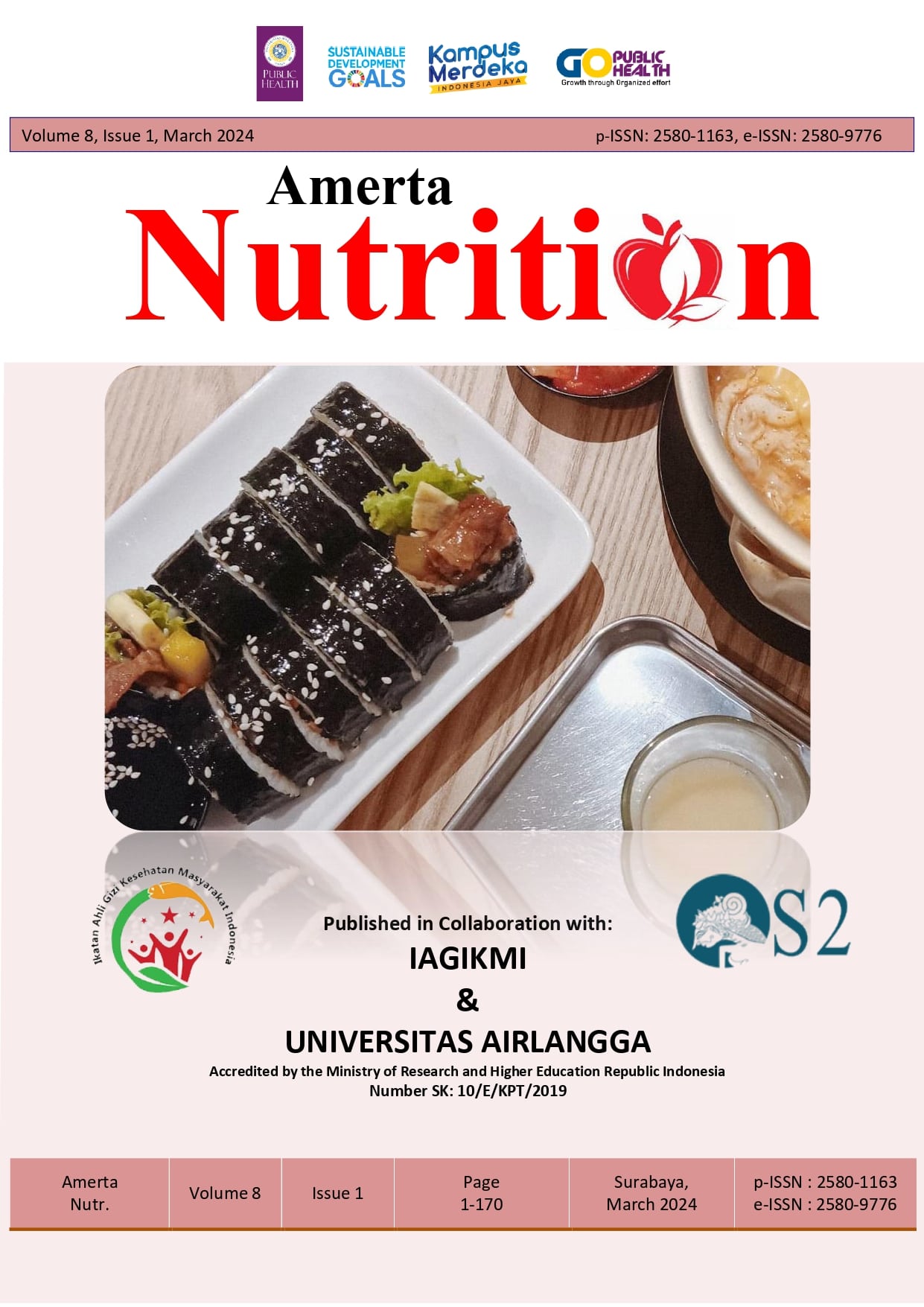 Amerta Nutrition - Vol. 8 No. 1 (2024)
