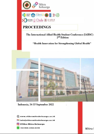 Proceedings - The International Allied Health Student Conference (IAHSC) 2022 2nd Edition. “Health Innovation for Strengthening Global Health