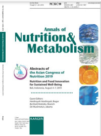 Annals of Nutrition and Metabolism : Abstracts of the Asian Congress of Nutrition 2019 : Nutrition and food innovation for sustained well-being. Bali, Indonesia, August 4 - 7 2019