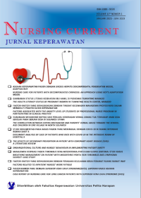 Nursing Current Journal Vol 11, No 1 (2023)