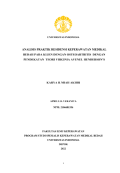 KIAS - ANALISIS PRAKTIK RESIDENSI KEPERAWATAN MEDIKAL BEDAH PADA KLIEN DENGAN OSTEOARTRITIS DENGAN PENDEKATAN TEORI VIRGINIA AVENEL HENDERSON’S