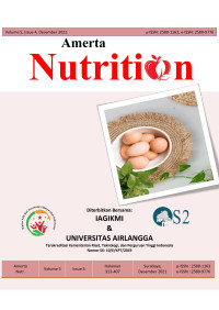 Amerta Nutrition Vol 5 No 3 (2021)