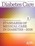 The Journal of clinical and applied research and education Volume 41 - Diabetes Care - Standards of medical care in diabetes - 2018