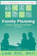 Family planning - A Global handbook for providers