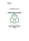 Farmaknosi analisis