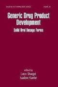 Generic Drug Product Development - Solid Oral Dosage Forms