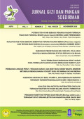 Jurnal Gizi dan Pangan Soedirman - Media Ilmiah Penelitian Gizi dan Pangan Vol. 4 No. 2 2020