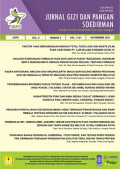 Jurnal Gizi dan Pangan Soedirman - Media Ilmiah Penelitian Gizi dan Pangan Vol. 5 No. 2 2021
