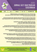 Jurnal Gizi dan Pangan Soedirman - Media Ilmiah Penelitian Gizi dan Pangan Vol. 6 No. 2 2022