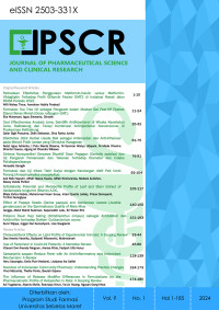 JPSCR: Journal of Pharmaceutical Science and Clinical Research Vol.9 No.1 2024