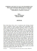 Formulasi dan Evaluasi Masker Peel-Off Beras Ketan Hitam (Oryza sativa var.glutinosa) dan Teh hijau (Camelia sinensis)