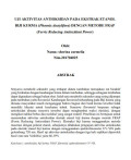 Uji Aktivitas Antiokidan Ekstrak Etanol Biji Kurma (Phoenix dactylifera) Dengan Metode FRAP (Ferric Reducing Antioxidant Power).