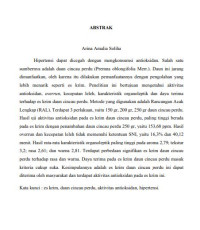 Pembuatan Es Krim Daun Cincau Perdu (Premna oblongifolia Merr.) sebagai Panganan Pencegah Hipertensi