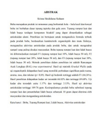 Pembuatan Boba dengan Substitusi Tepung Rumput Laut (Eucheuma Cottonii) dan Penambahan Lidah Buaya (Aloe Vera) sebagai Produk Olahan  Pangan Mengandung Antioksidan