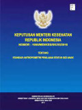 Keputusan menteri kesehatan republik indonesia tentang standar antropometri penilaian status gizi anak