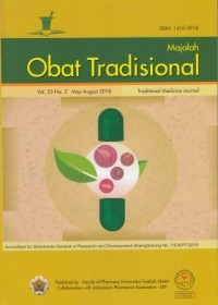 MAJALAH OBAT TRADISIONAL - Vol 23 No 2 (2018)
