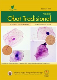 MAJALAH OBAT TRADISONAL Vol. 24 No. 1 Jan - April 2019