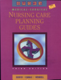 Medical surgical nursing care planning guides