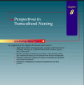 Perspectives in transcultural nursing chapter 8