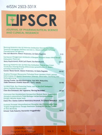 JPSCR: Journal of Pharmaceutical Science and Clinical Research Vol.5 No.1 2020