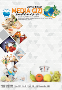 Media Gizi Indonesia - Vol. 15 No. 3 (2020)