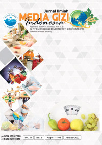 Media Gizi Indonesia - Vol. 17 No. 1 (2022)