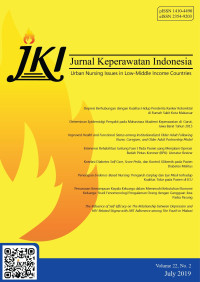 Jurnal Keperawatan Indonesia - Vol. 22 No. 2 (2019): July