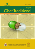 MAJALAH OBAT TRADISIONAL - Vol. 22 No. 3 (2017)