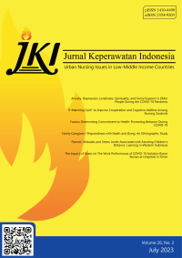 Jurnal keperawatan Indonesia - Vol. 26 No. 2 (2023)