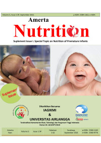 Amerta Nutrition Vol. 5 No. 1SP (2021)