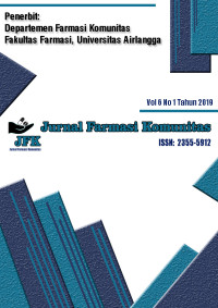 Jurnal Farmasi Komunitas (JFK) - Vol. 6 No. 1 (2019)