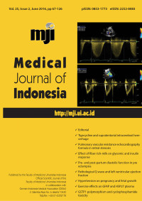 Medical Journal of Indonesia Vol 25, No 2, June (2016), pp 67 - 126