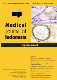 Medical Journal of Indonesia Vol 25, No 3, September (2016), pp 127 - 94