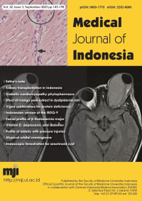 MJI Medical Journal of Indonesia -  Vol 32 No 3 (2023): September