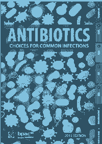 Antibiotics Choices for Common Infections