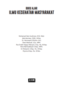 Buku ajar ilmu kesehatan masyarakat